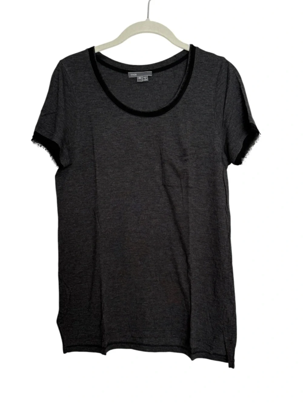 Vince Black Short Sleeve Pocket Tee - Picture 7 of 13